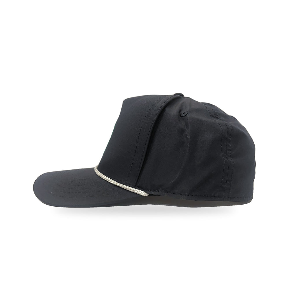 Irish Riviera Golf Rope Cap in The Classic, navy, side view
